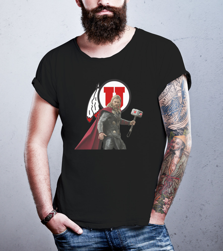 Utah Football U Thor Mjolnir T-Shirt