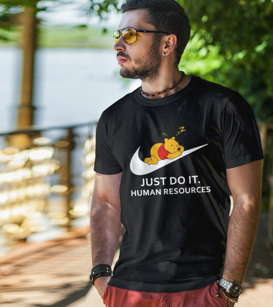 Winnie The Pooh Sleeping Human Resources Zzz T-Shirt