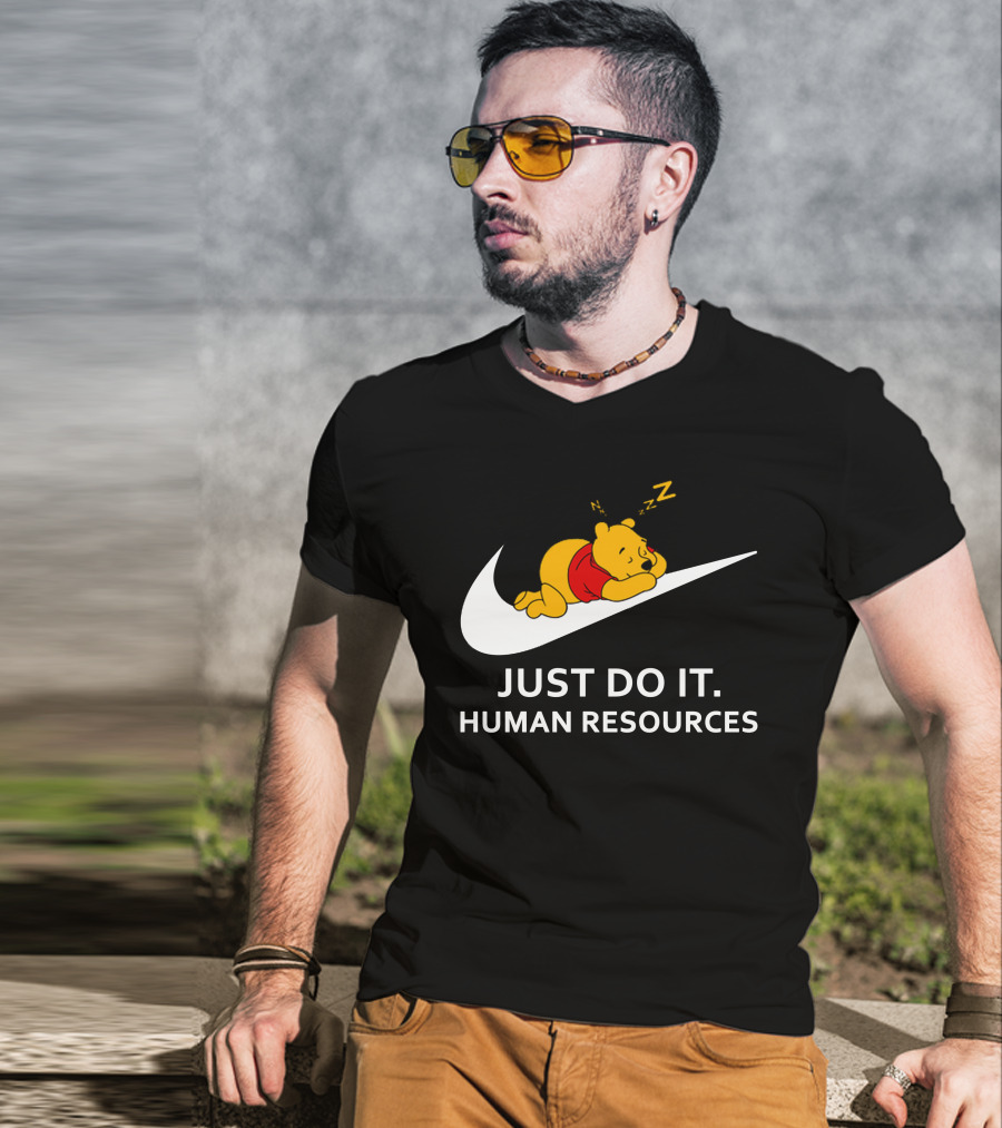 Winnie The Pooh Sleeping Human Resources Zzz T-Shirt