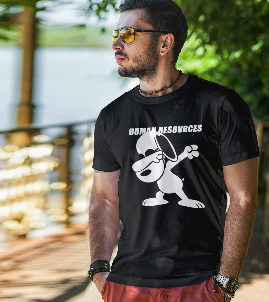 Snoopy Dabbing Human Resources T-Shirt