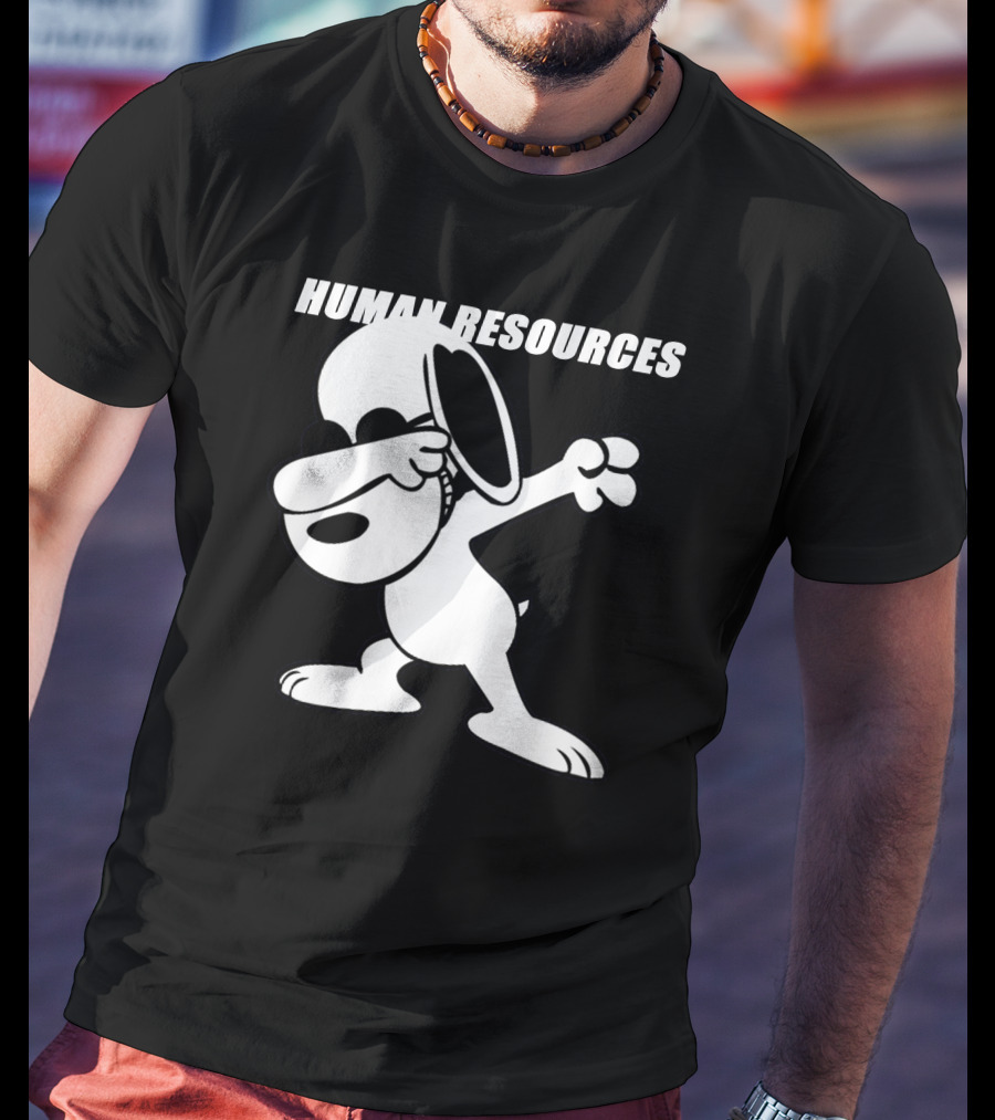 Snoopy Dabbing Human Resources T-Shirt