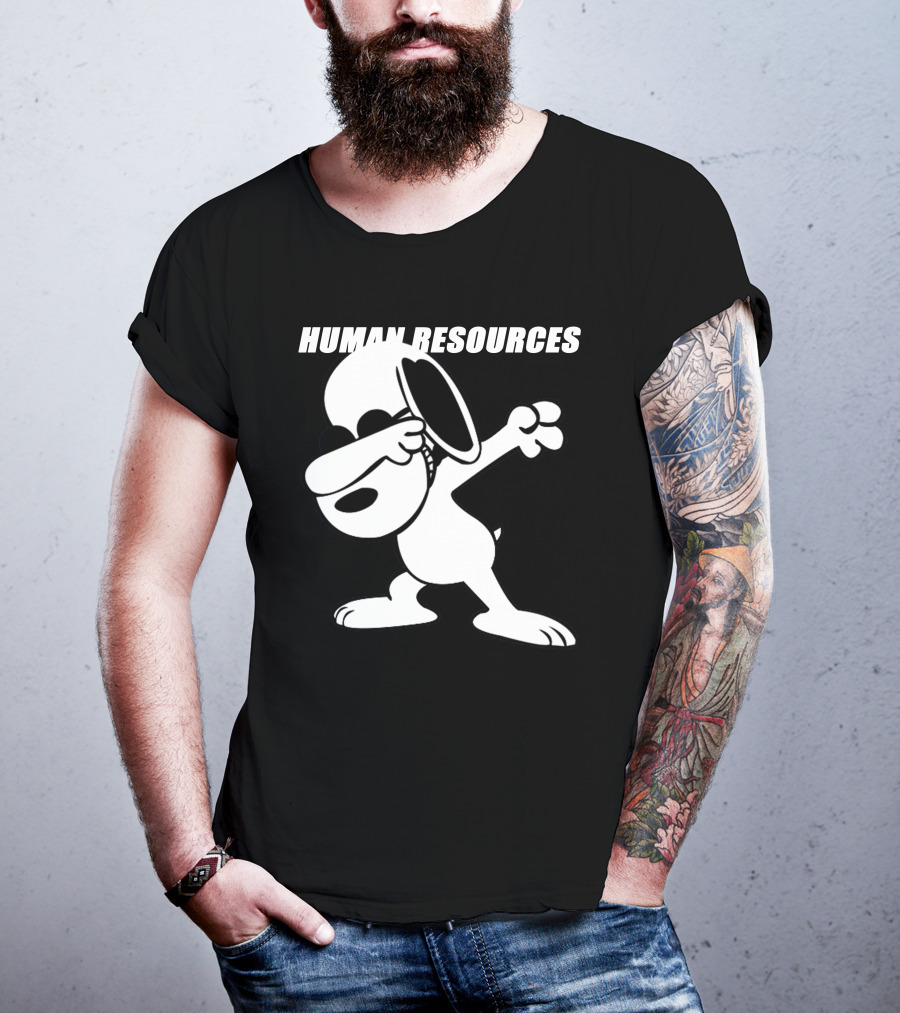 Snoopy Dabbing Human Resources T-Shirt