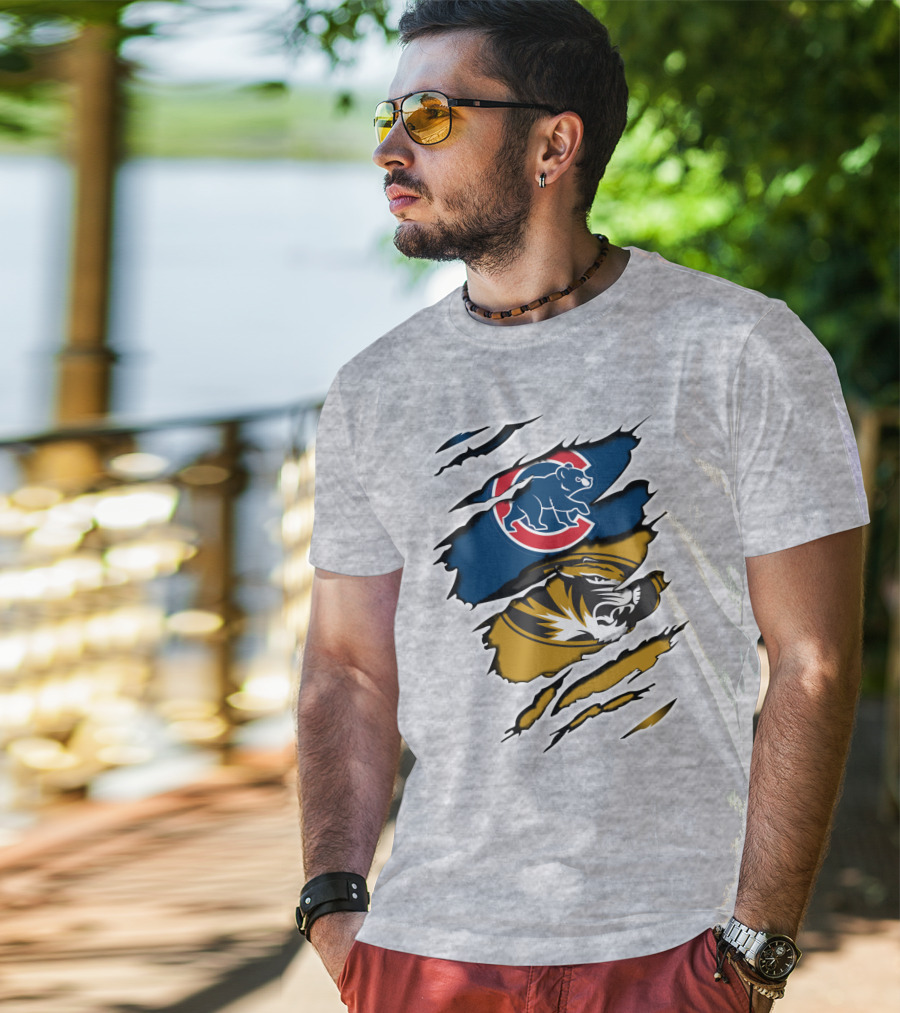 Chicago Cubs Missouri Tigers Mashup T-Shirt