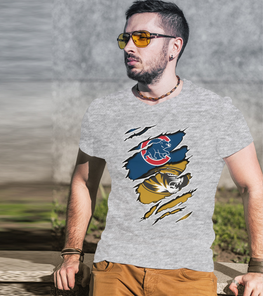 Chicago Cubs Missouri Tigers Mashup T-Shirt