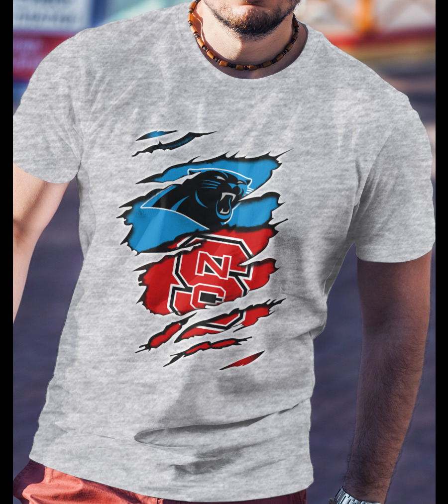 Panthers NC State NC Logos Claw T-Shirt