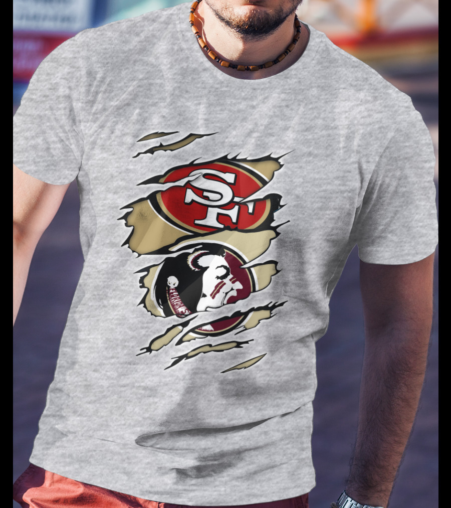49Ers Seminoles SF Logo With Seminole Head T-Shirt