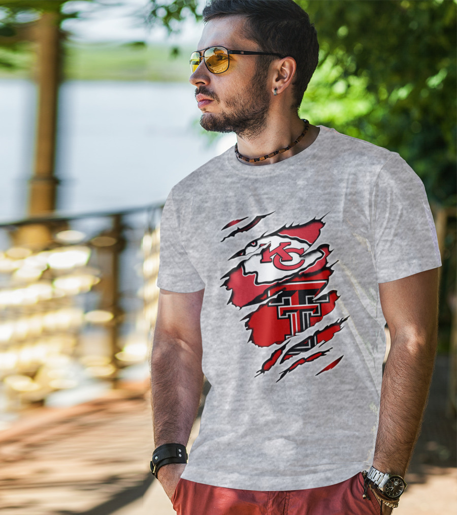 Kansas City Chiefs Texas Tech University Red Raiders Chiefs Texas T-Shirt