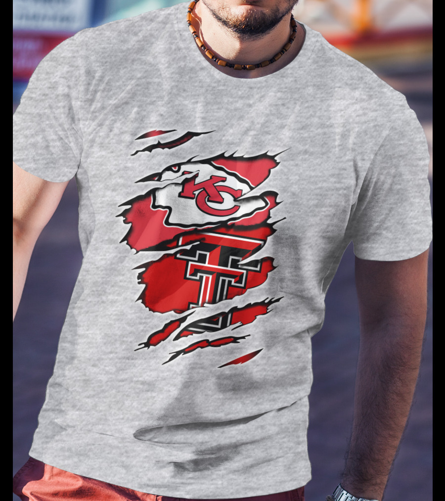 Kansas City Chiefs Texas Tech University Red Raiders Chiefs Texas T-Shirt
