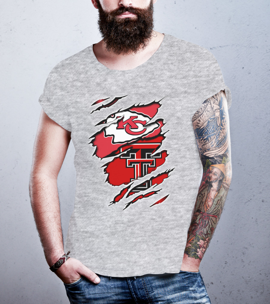 Kansas City Chiefs Texas Tech University Red Raiders Chiefs Texas T-Shirt