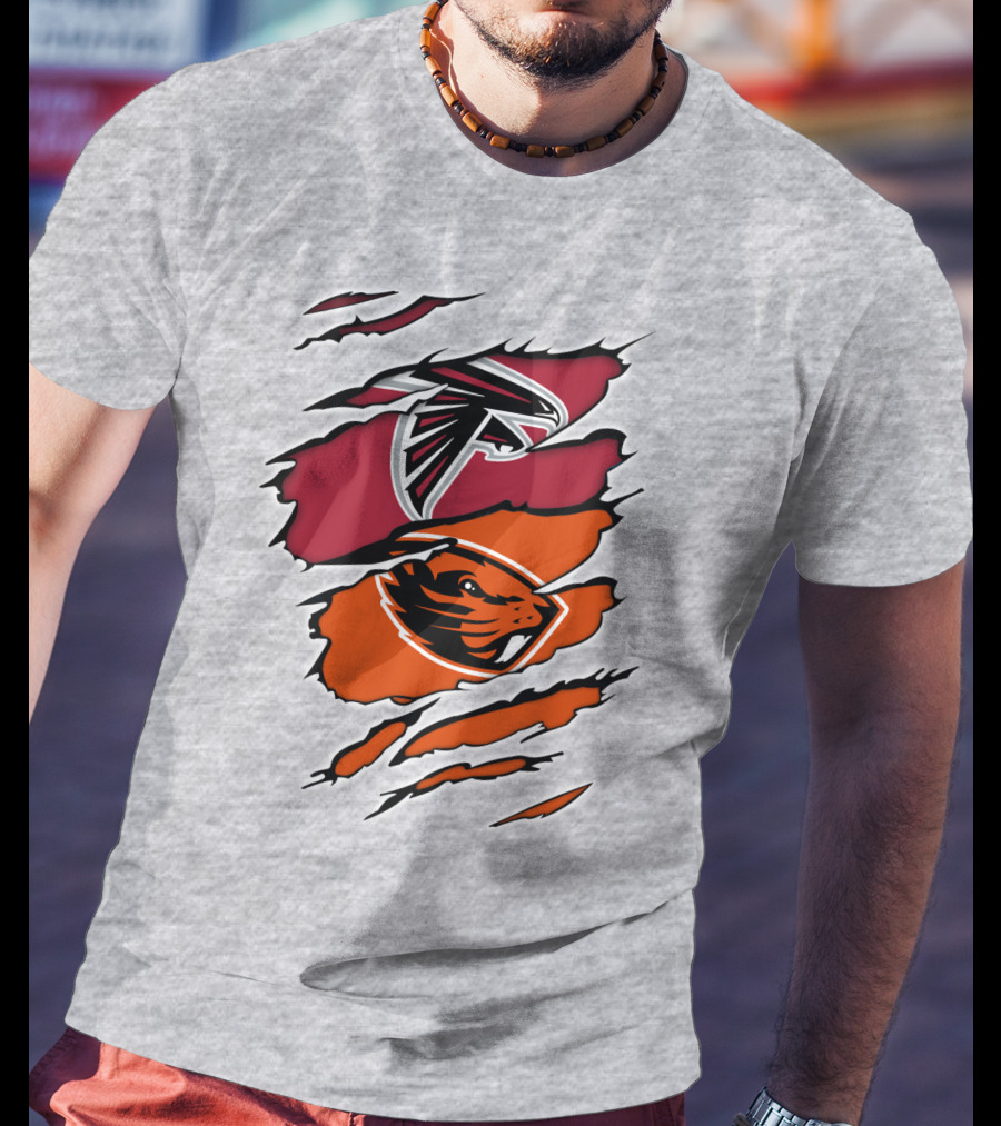 Atlanta Falcons Oregon State Beavers Claw T-Shirt
