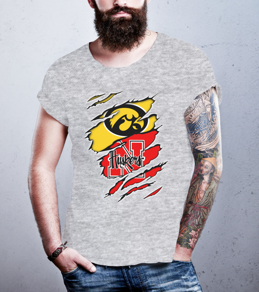 Hawkeyes Huskers Iowa Nebraska Clash T-Shirt