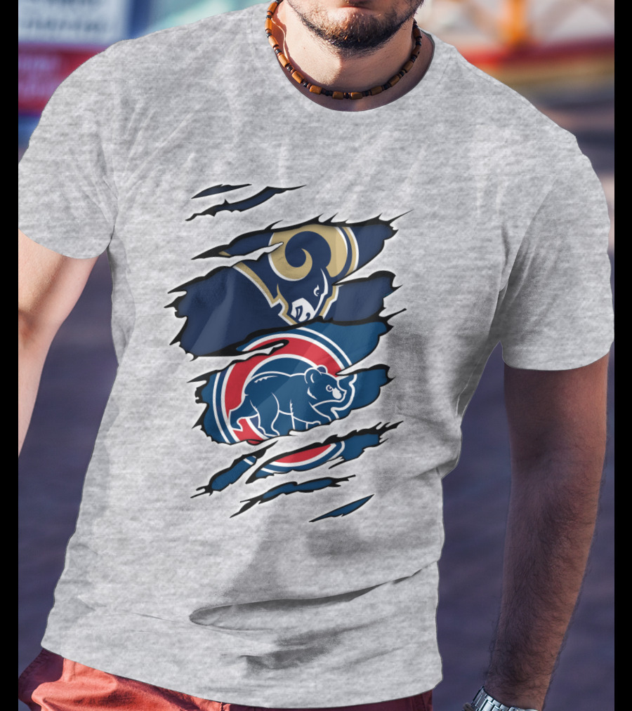 Rams Cubs Logo Mashup T-Shirt