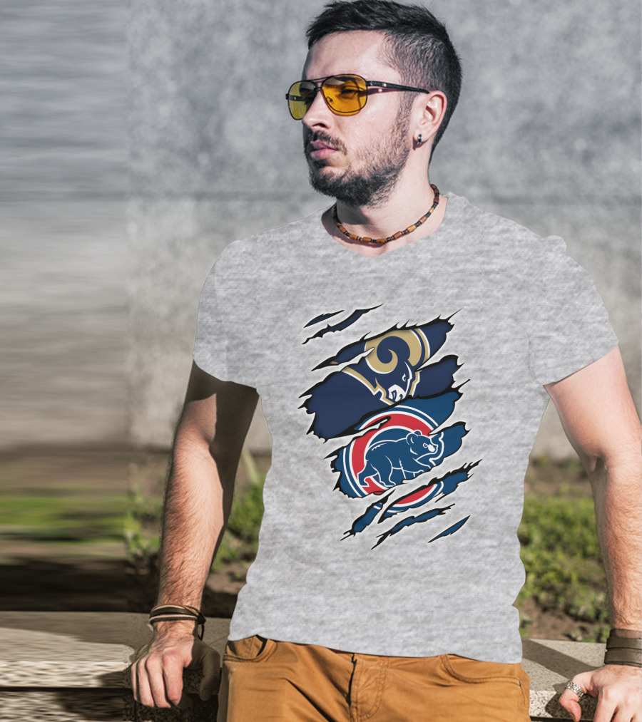 Rams Cubs Logo Mashup T-Shirt
