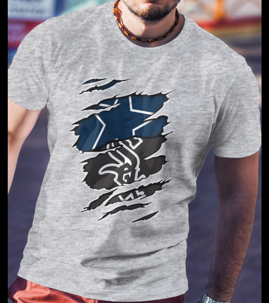 Cowboys White Sox Cowboys Fan Crossover T-Shirt