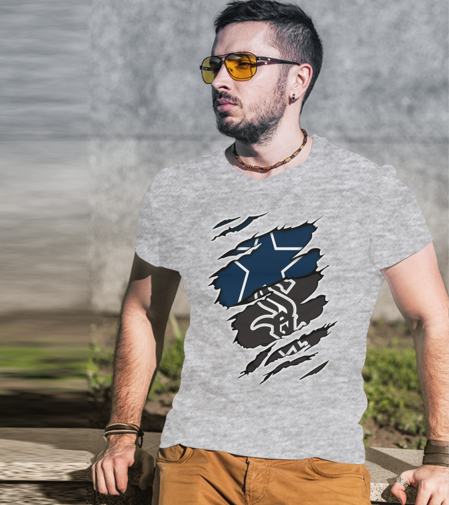 Cowboys White Sox Cowboys Fan Crossover T-Shirt