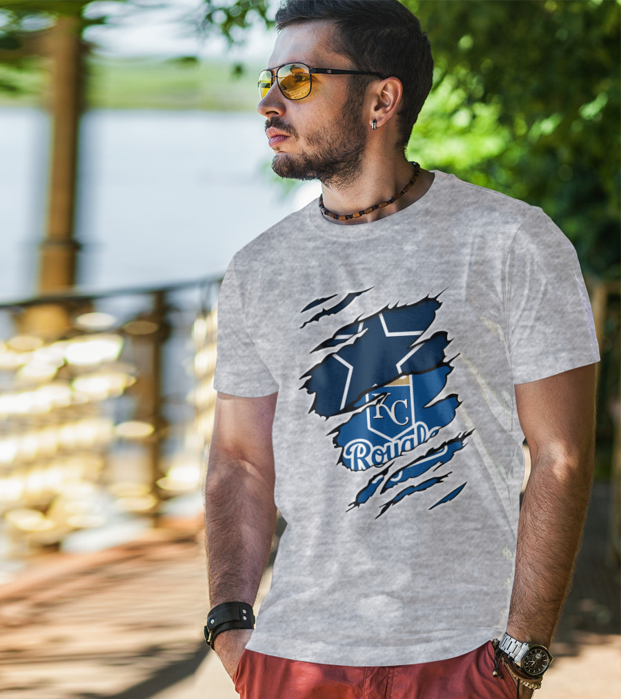 Cowboys KC Royals Texas Star Claw Marks T-Shirt