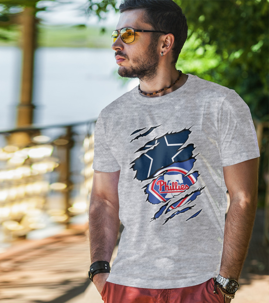 Dallas Cowboys Philadelphia Phillies Mashup T-Shirt