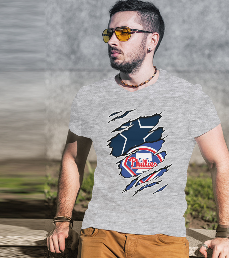 Dallas Cowboys Philadelphia Phillies Mashup T-Shirt