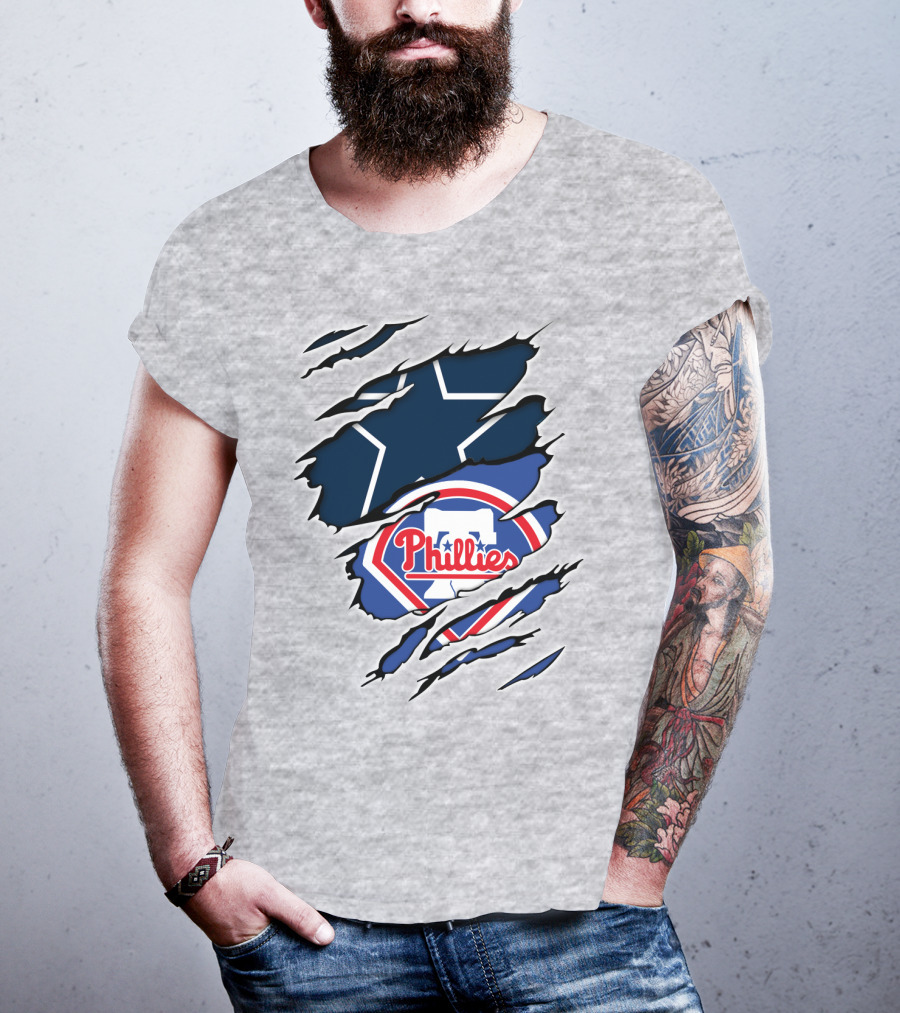 Dallas Cowboys Philadelphia Phillies Mashup T-Shirt