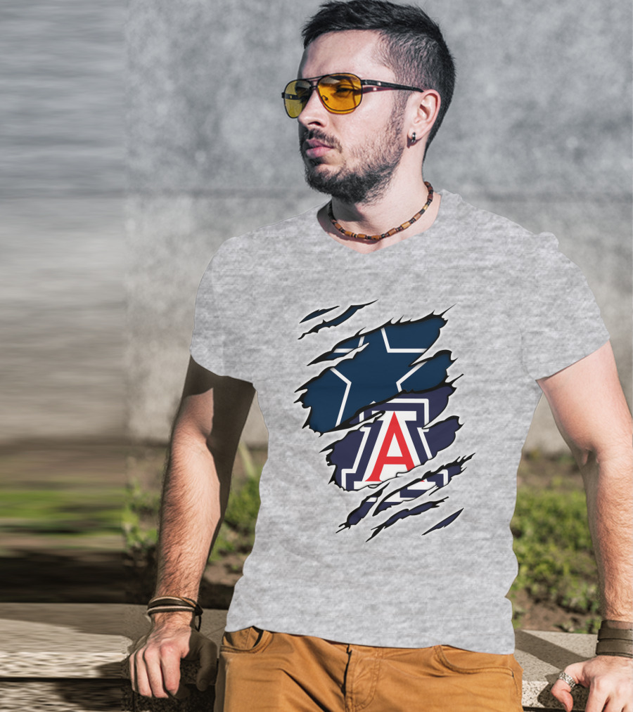 Dallas Cowboys Arizona Wildcats Collaboration T-Shirt