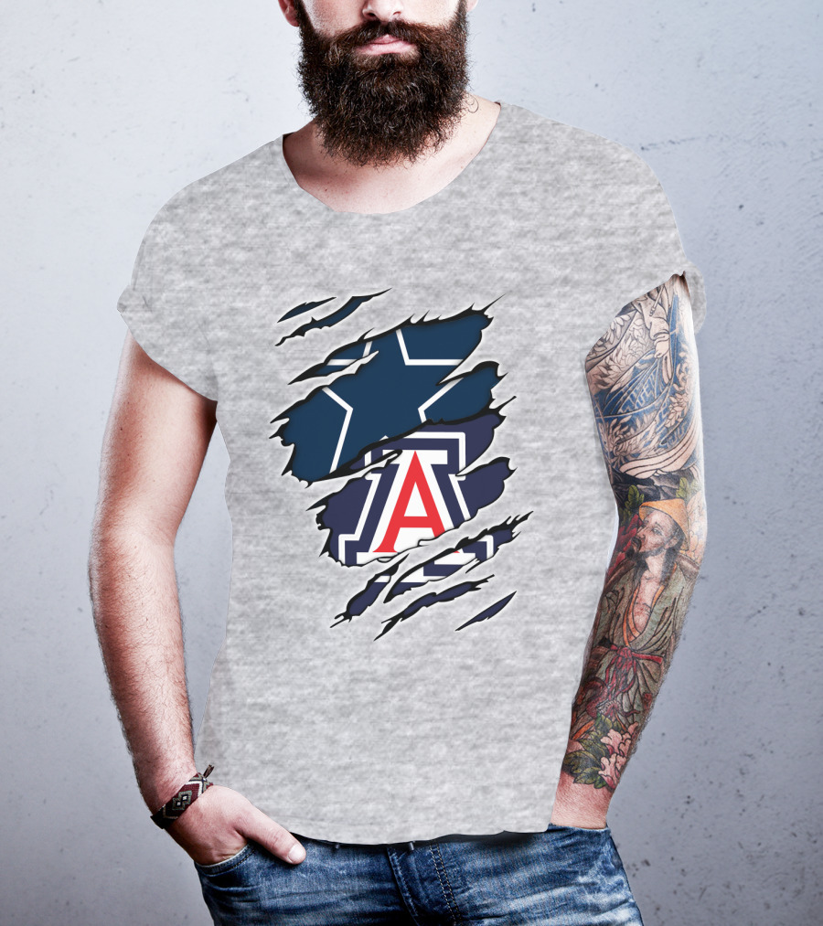 Dallas Cowboys Arizona Wildcats Collaboration T-Shirt