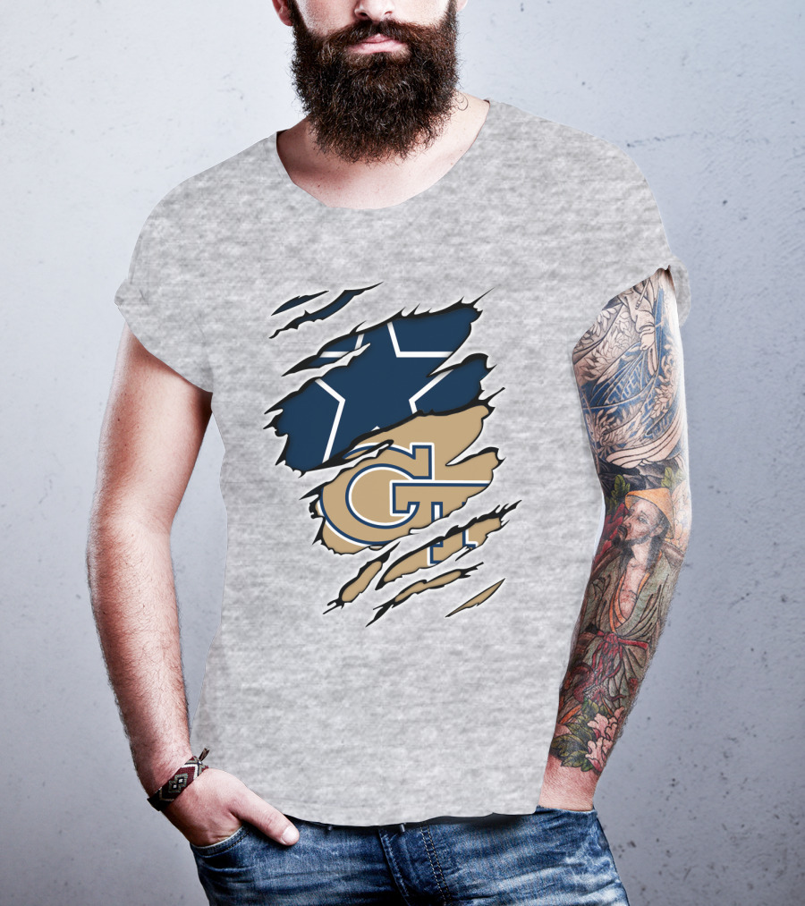 Cowboys GT Tech Dual Logo Blend T-Shirt