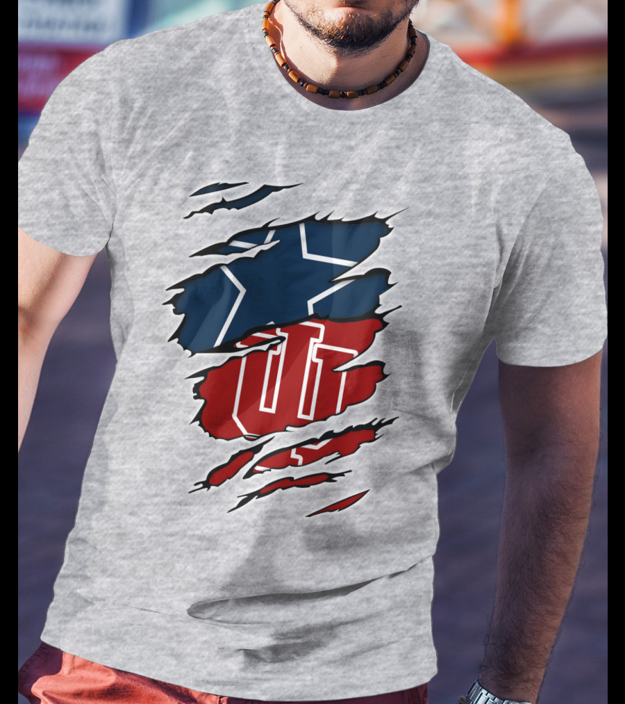 Cowboys Hoosiers Cowboys Blue Star Red IU T-Shirt
