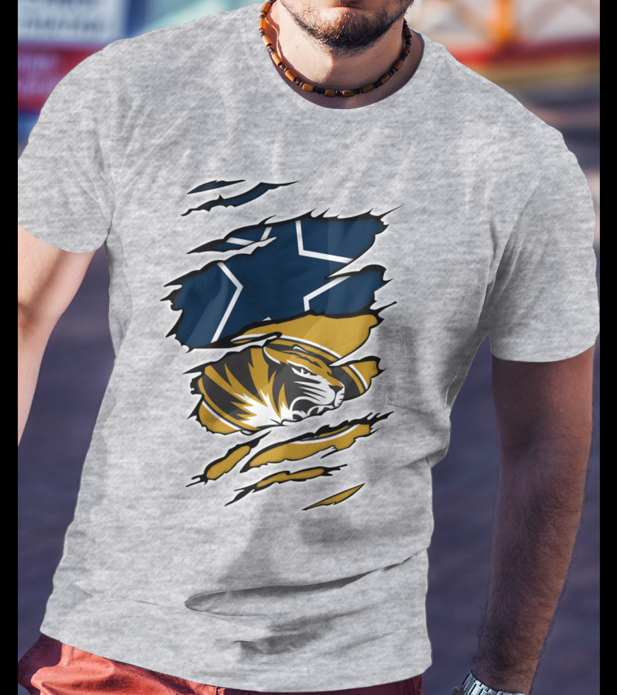Cowboys Missouri Cowboys Tiger Stripe Star T-Shirt