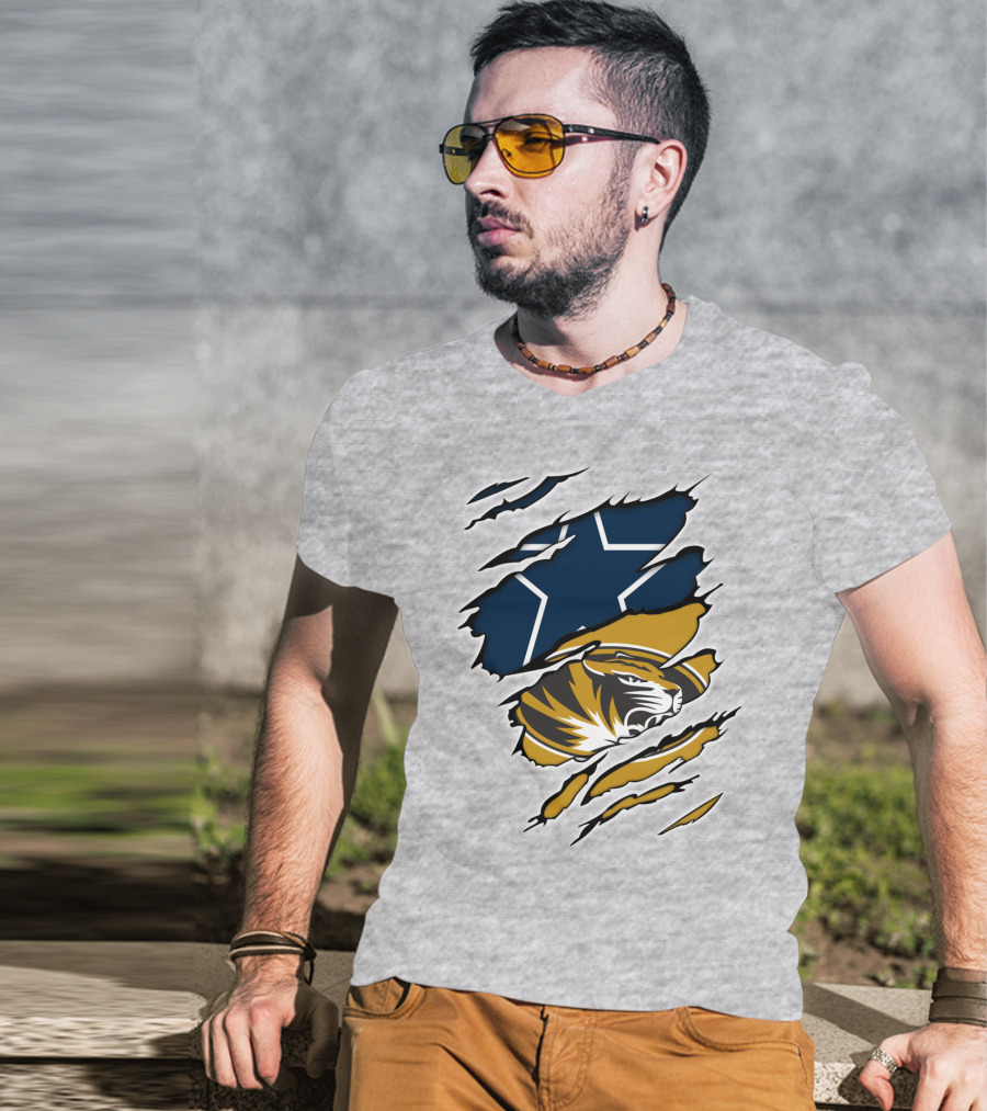 Cowboys Missouri Cowboys Tiger Stripe Star T-Shirt