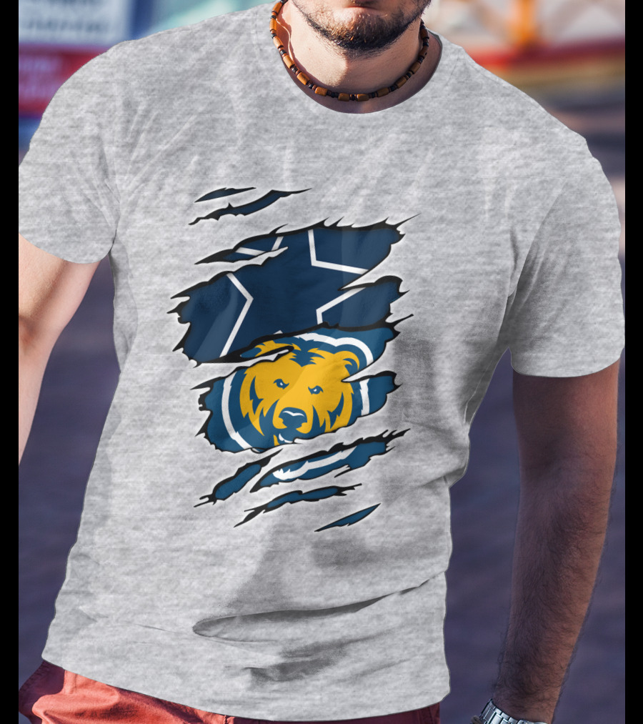 Cowboys Bears Cowboys Star And Bear Claw T-Shirt