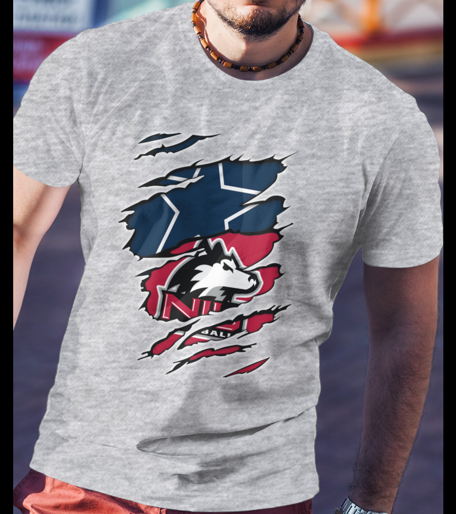 Northern Illinois Huskies Cowboys Star Emblem T-Shirt