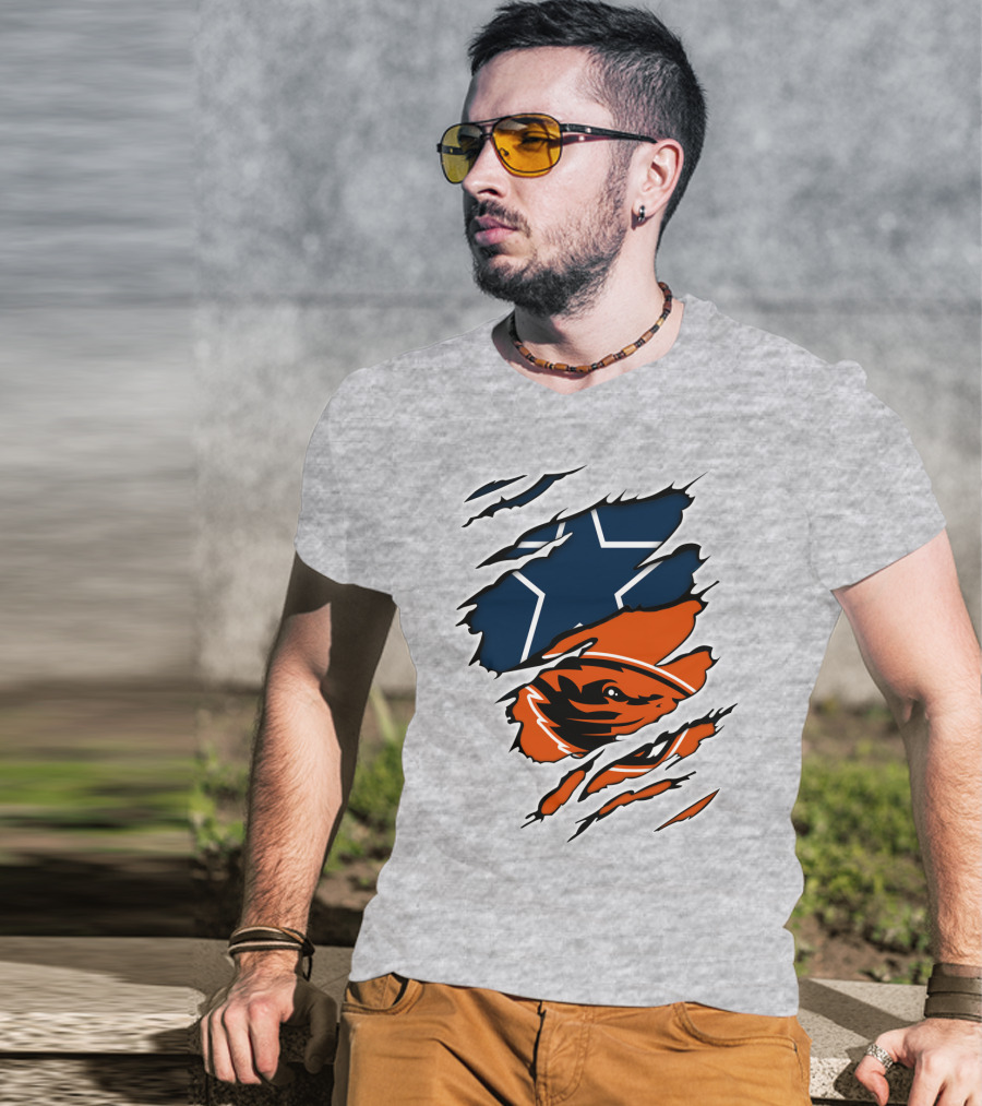 Cowboys Oregon State Beavers Cowboys Star T-Shirt