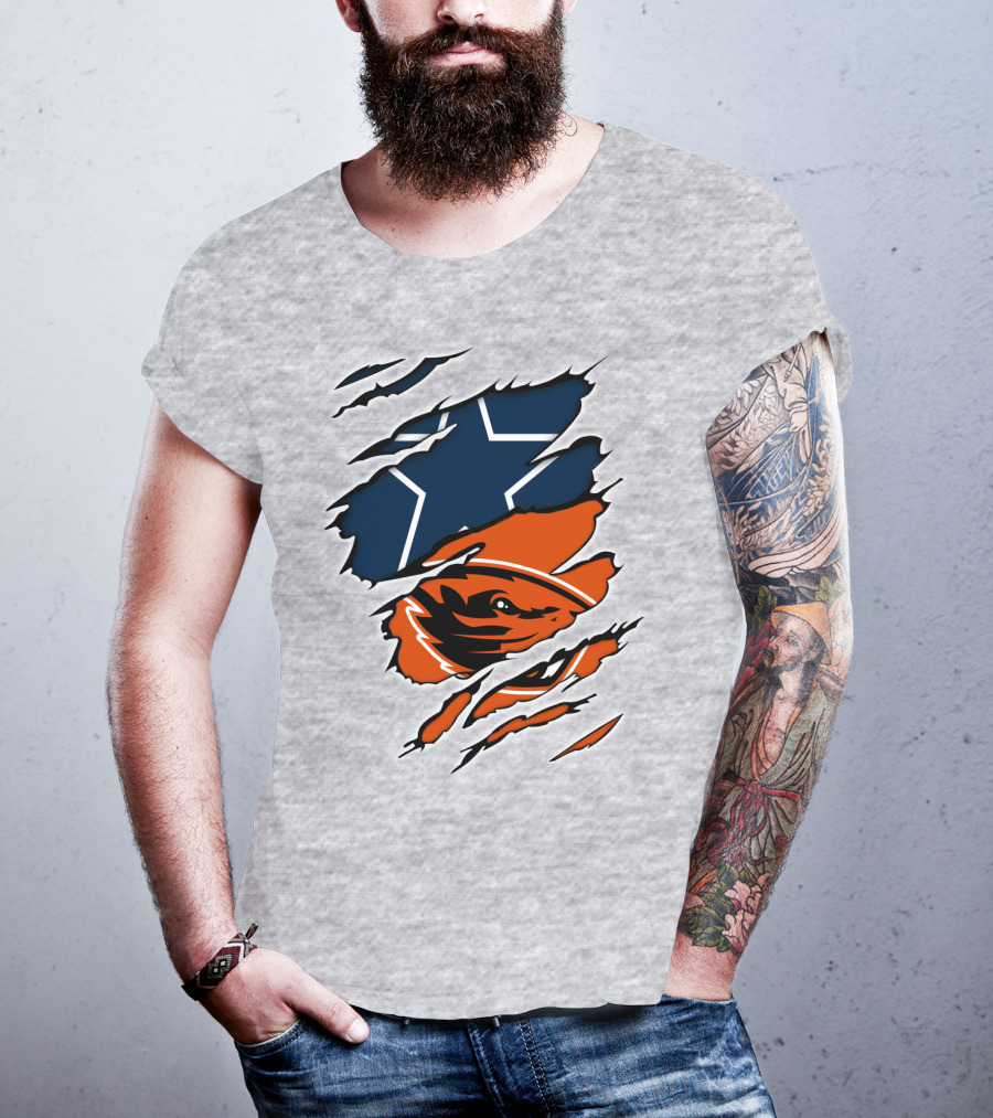 Cowboys Oregon State Beavers Cowboys Star T-Shirt