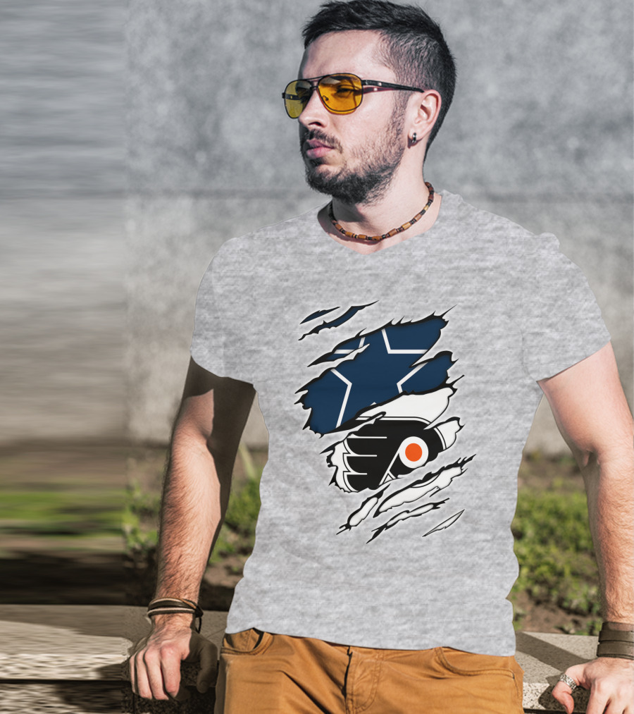 Cowboys Flyers Cowboys Logos Blend T-Shirt