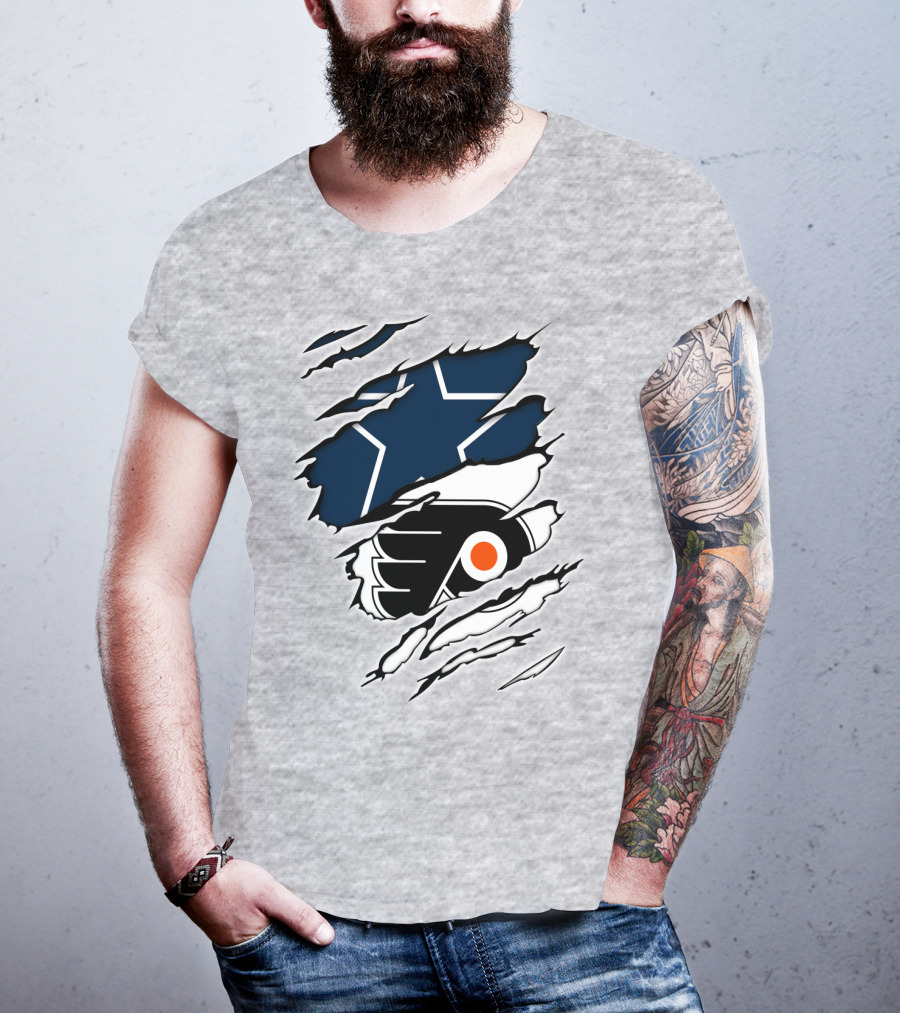 Cowboys Flyers Cowboys Logos Blend T-Shirt