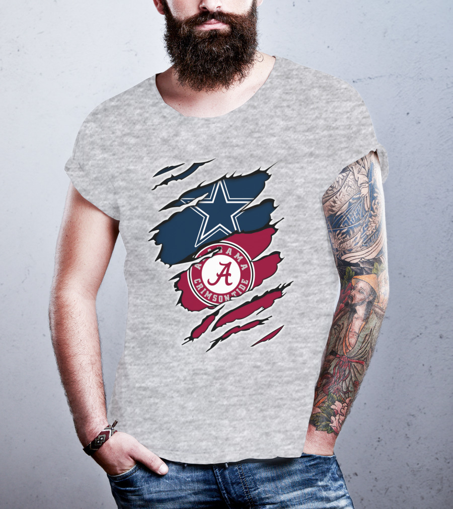 Dallas Cowboys Alabama Crimson Tide T-Shirt