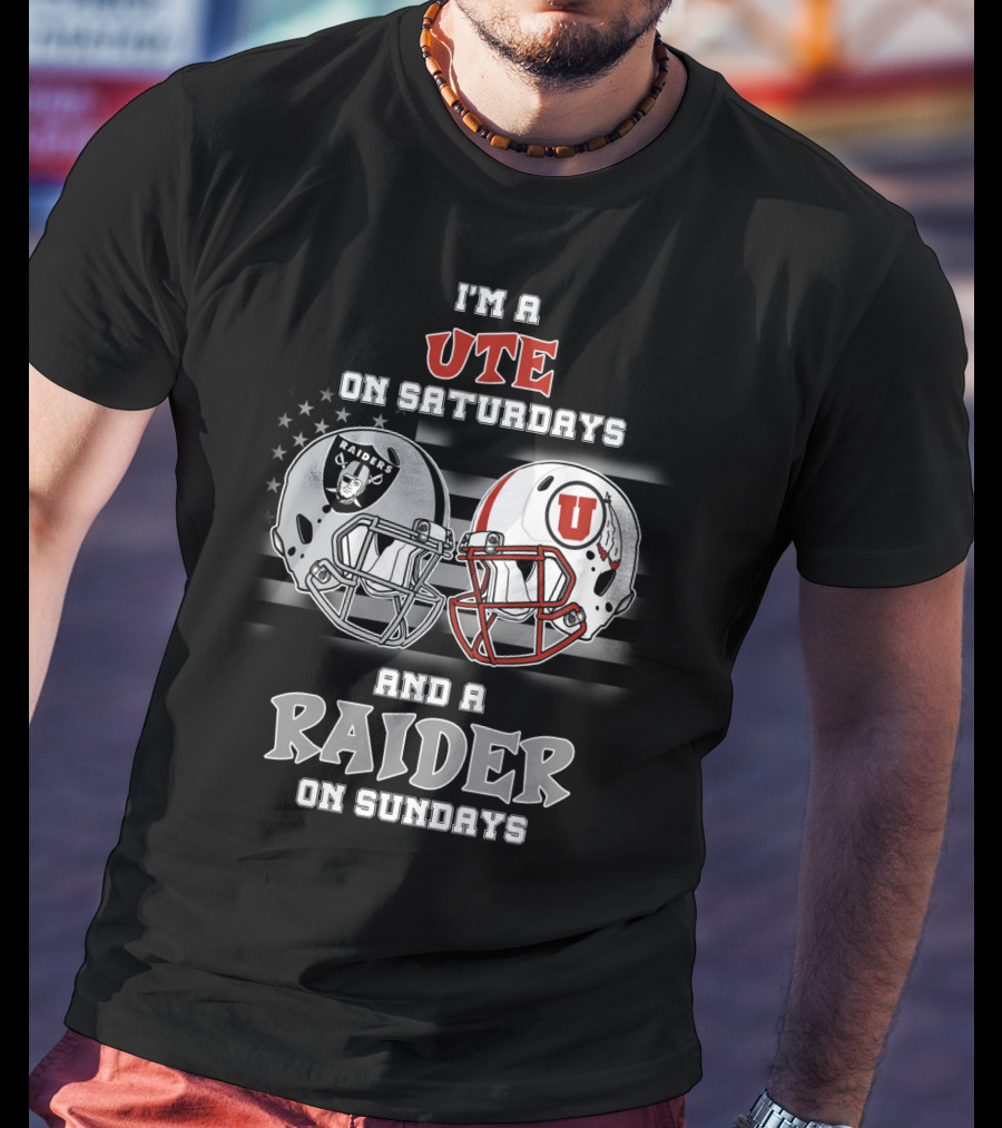 I'm A Ute On Saturdays And A Raider On Sundays T-Shirt