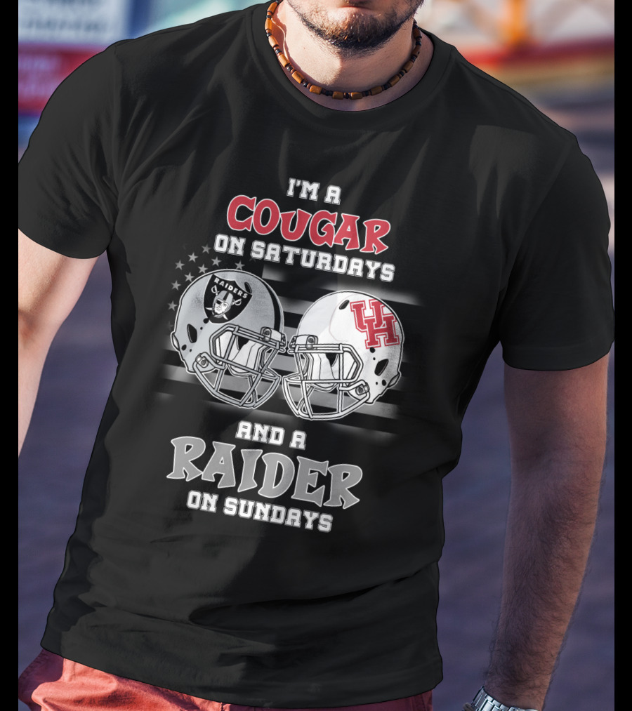 I'm A Cougar On Saturdays And A Raider On Sundays T-Shirt