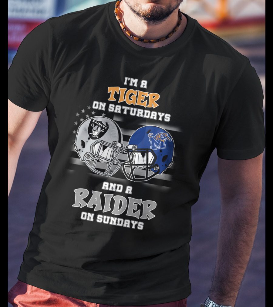 I'm A Tiger On Saturdays And A Raider On Sundays T-Shirt