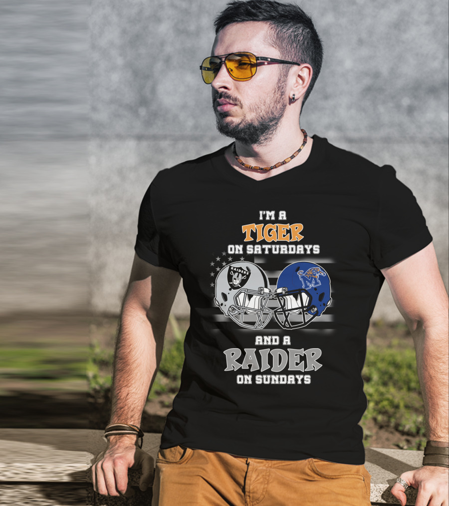 I'm A Tiger On Saturdays And A Raider On Sundays T-Shirt
