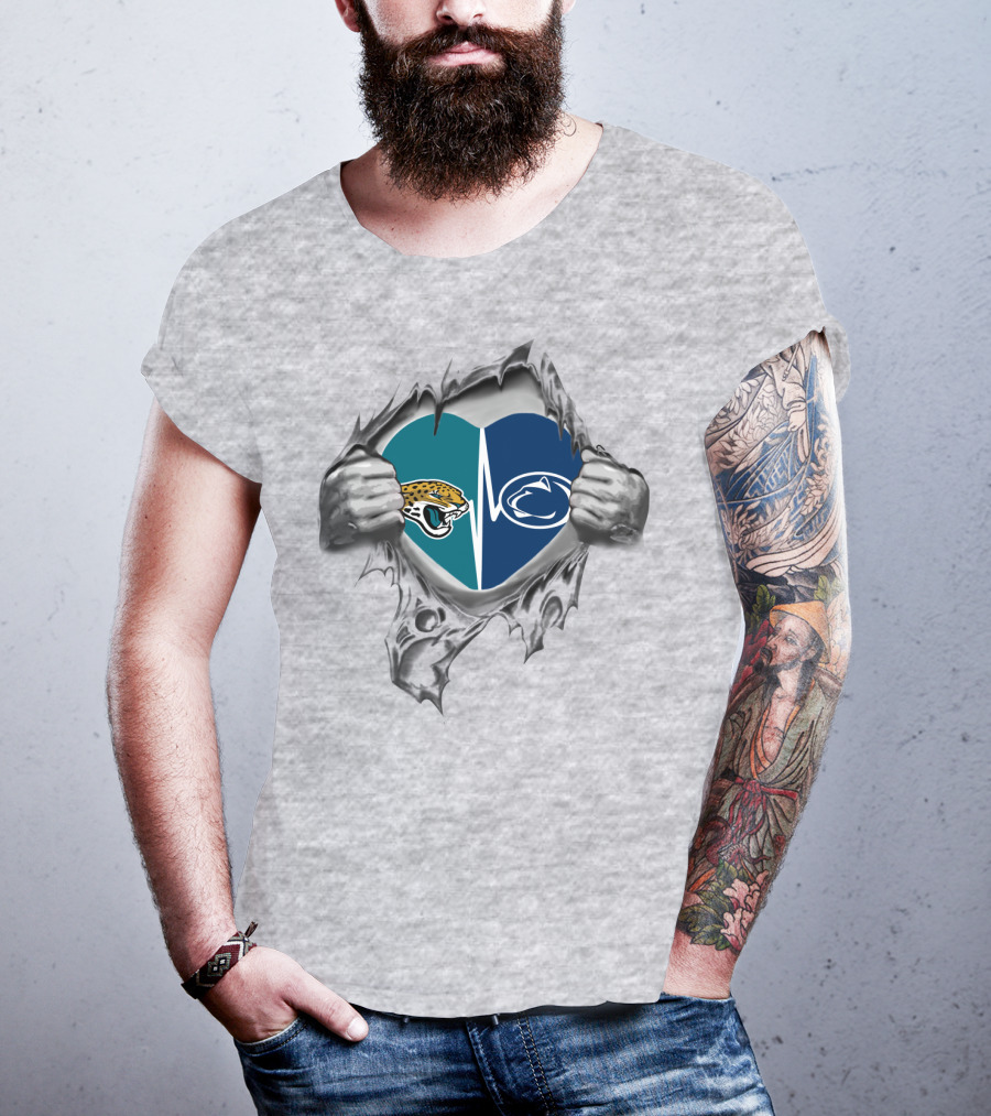 Jaguars Penn State Heartbeat Dual T-Shirt
