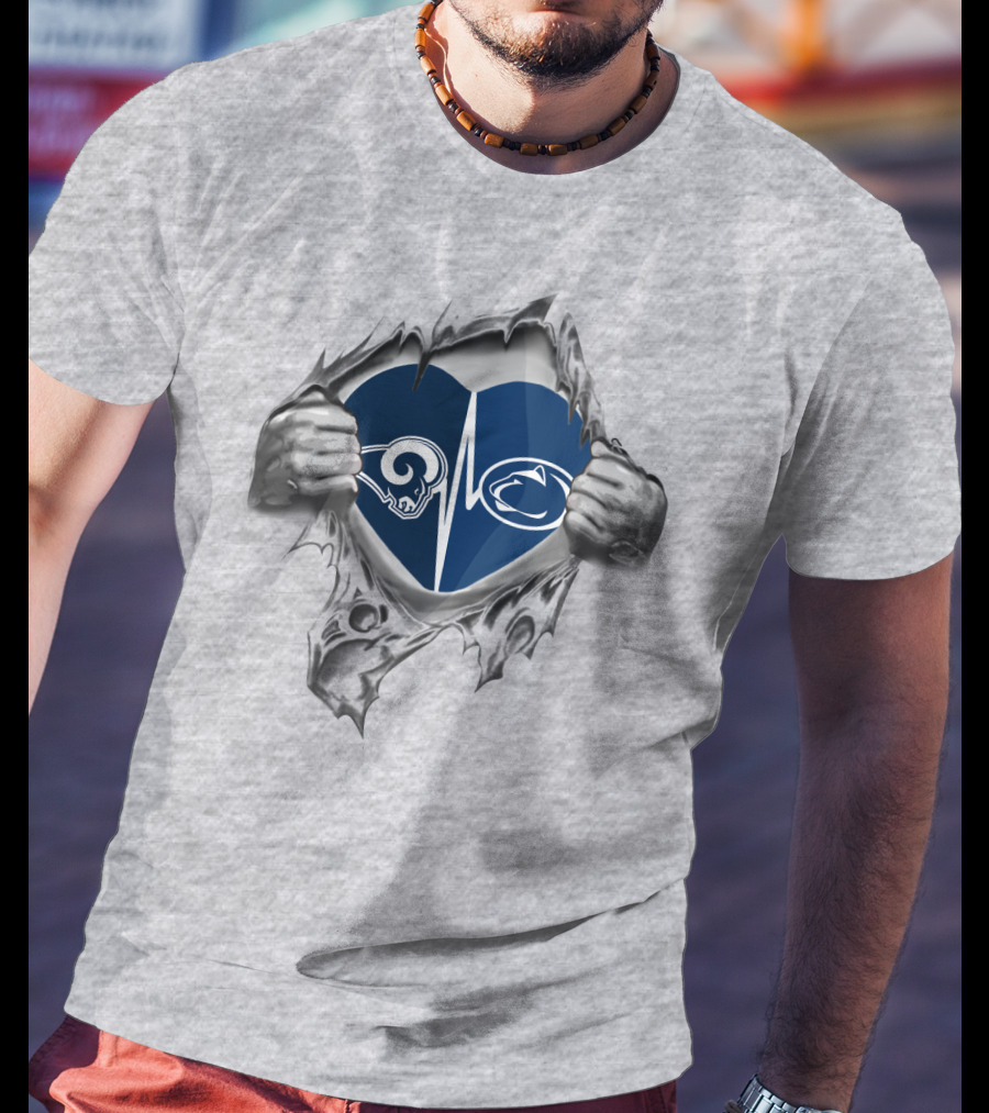 Rams Penn State Heartbeat T-Shirt