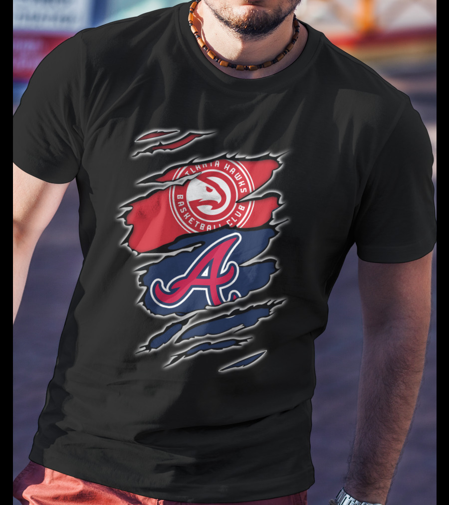 Atlanta Hawks Basketball Club Braves A T-Shirt