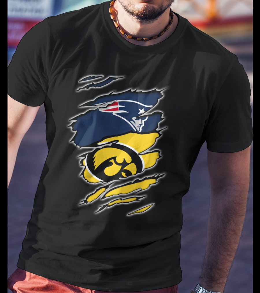 Patriots Hawkeyes Team Spirit Fusion T-Shirt