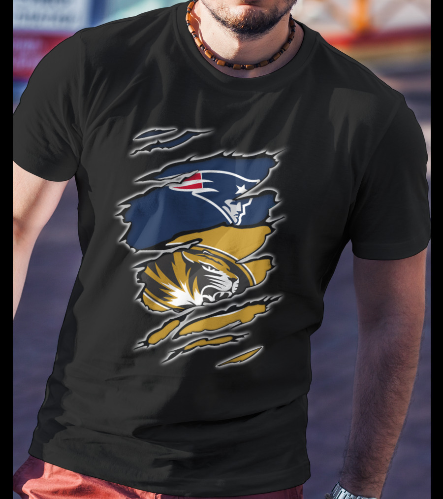 Patriots New England Tigers Missouri Fans United T-Shirt