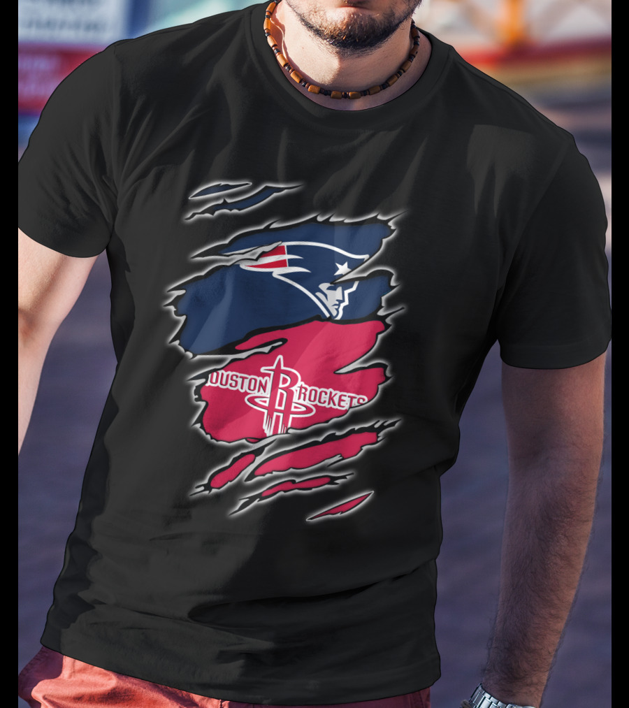 New England Patriots Houston Rockets Combo T-Shirt