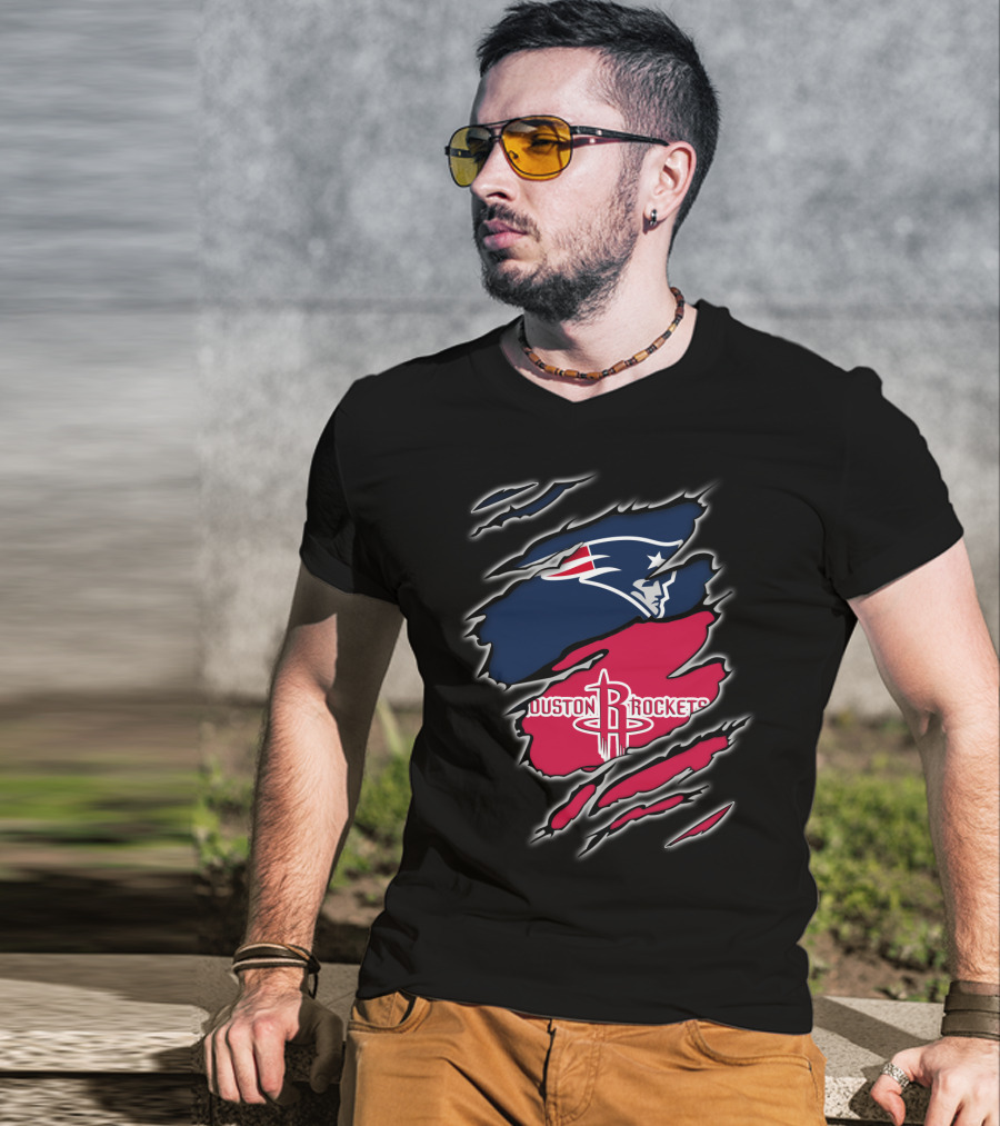New England Patriots Houston Rockets Combo T-Shirt