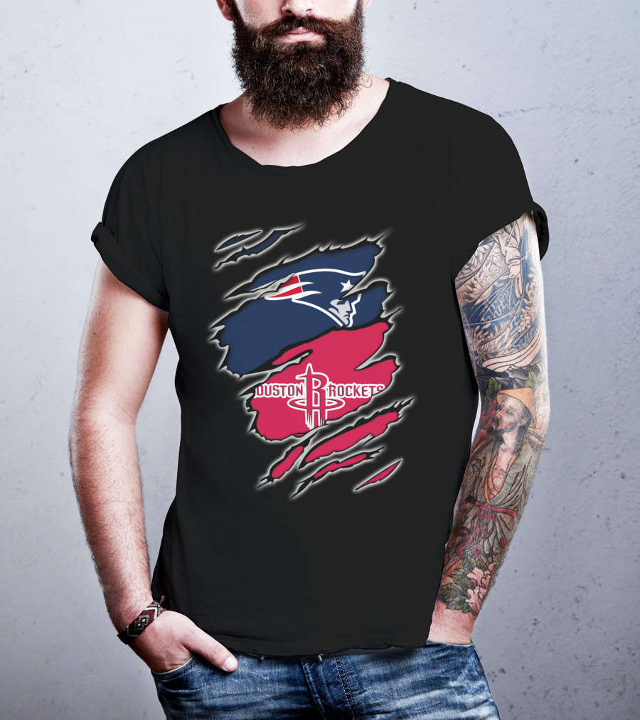 New England Patriots Houston Rockets Combo T-Shirt