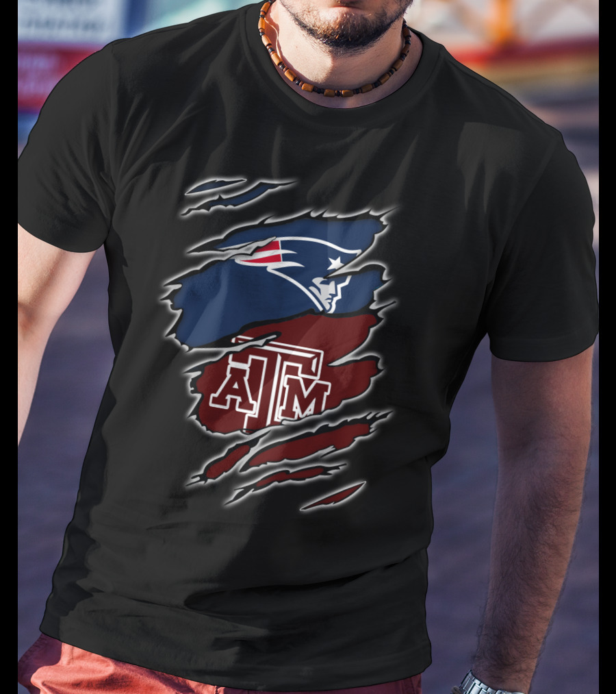 Patriots Texas A&M Aggies Logo Fusion T-Shirt