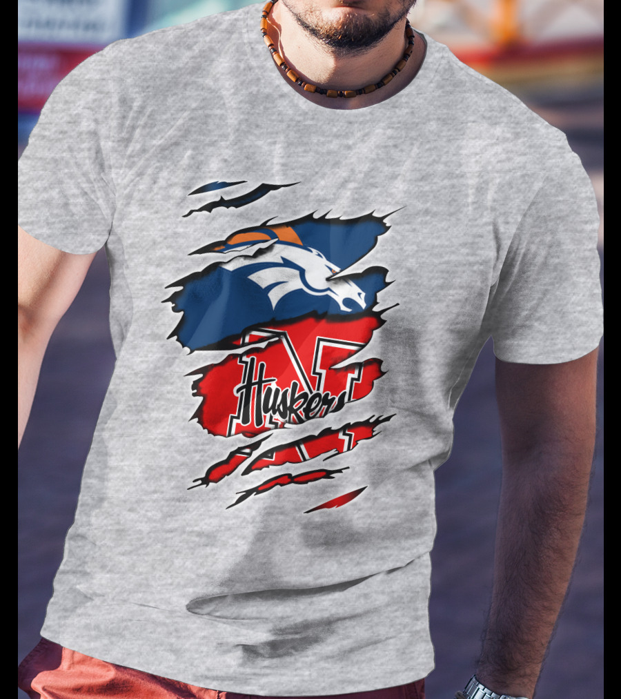 Broncos Huskers Broncos Huskers T-Shirt